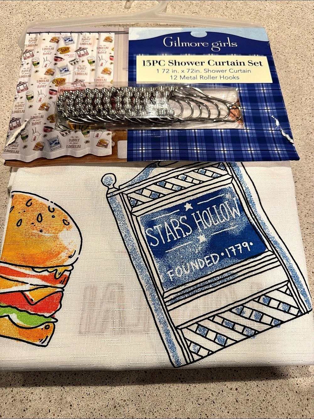 Gilmore Girls 13PC Shower Curtain Set NWT